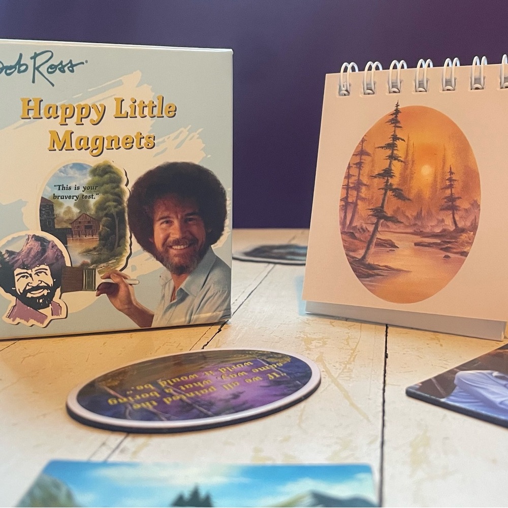 Bob Ross - Happy Little Magnets